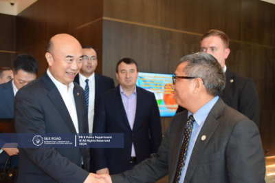 Liu Guozhong, Vice Premier of the State Council of China, during his visit to Samarkand, met with Prof. Tony Zou, Vice-Rector of our university