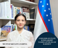 A student of our university became a holder of state scholarship named after Islam Karimov!