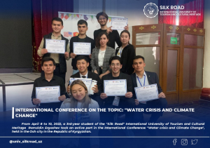 International conference on the topic: &quot;Water crisis and climate change&quot;