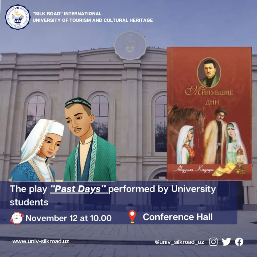 The play &quot;Past Days&quot; performed by University students