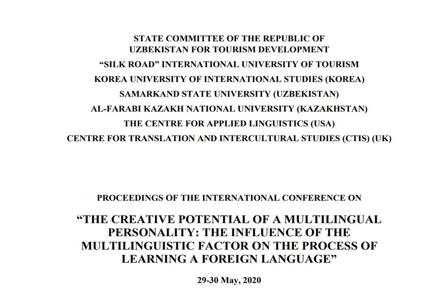 “THE CREATIVE POTENTIAL OF A MULTILINGUAL PERSONALITY: THE INFLUENCE OF THE MULTILINGUISTIC FACTOR ON THE PROCESS OF LEARNING A FOREIGN LANGUAGE”