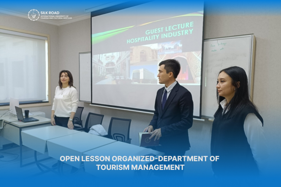 OPEN LESSON ORGANIZED-DEPARTMENT OF TOURISM MANAGEMENT