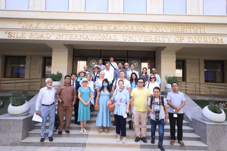 The Delegation of International Journalists at the “Silk Road” International University of Tourism