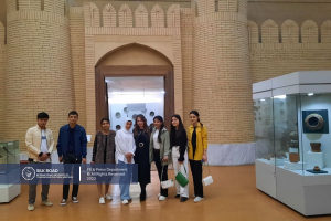 Students of the 1st year Arch-122 and MS-122 groups of the &quot;Silk Road&quot; International University of Tourism and Cultural Heritage visited the State Museum of the History of Culture of Uzbekistan, which has been the main museum of the Samarkand State Museum-Reserve since 1982. At the moment, history and ethnography, art departments are working in this museum