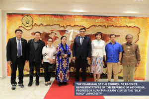 Председатель Совета народных представителей Республики Индонезии профессор Пуан Махарани посетила Университет «Шелковый путь»