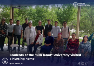 Students of the “Silk Road” University visited a Nursing home