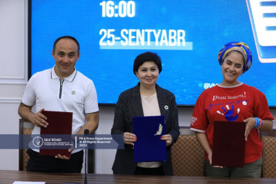 A memorandum of co-operation was signed between “Silk Road” International University of Tourism and Cultural Heritage and the Association of Volunteers of Uzbekistan