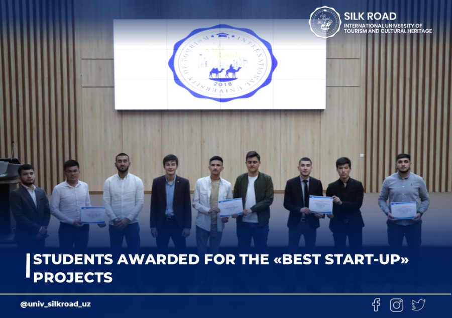 Students awarded for the «Best start-up» projects