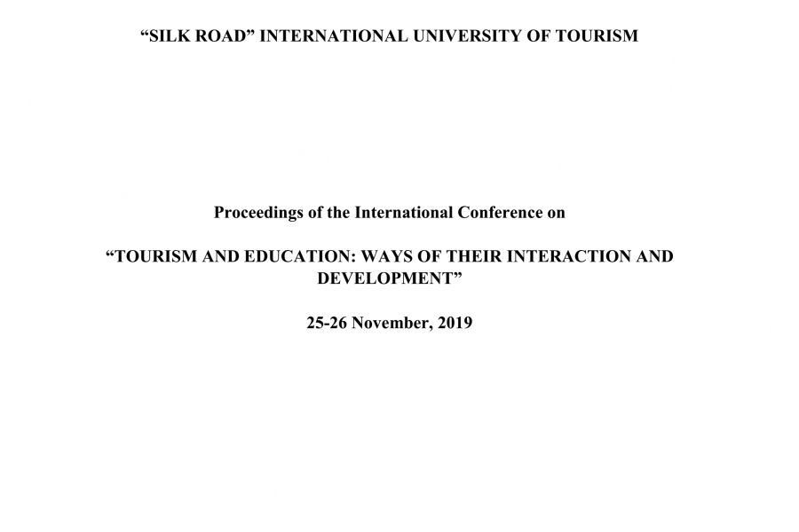 “TOURISM AND EDUCATION: WAYS OF THEIR INTERACTION AND  DEVELOPMENT”