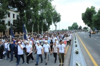 В честь Международного олимпийского дня в городе Самарканд прошел марафон массовой ходьбы