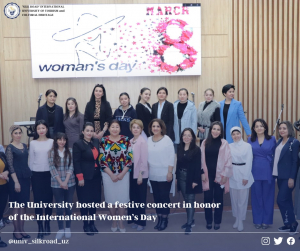 The University hosted a festive concert in honor of the International Women’s Day