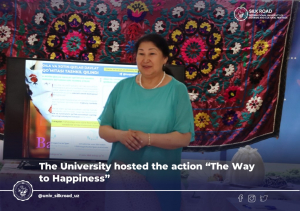 The University hosted the action “The Way to Happiness”