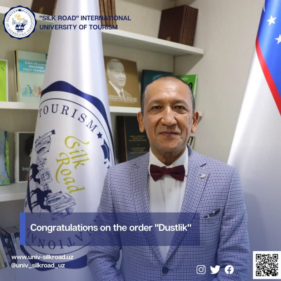 Congratulations on the award of the honorary title of the Order “Dustlik”