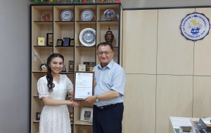 The student of the &quot;Silk Road&quot; International University won a grant for training