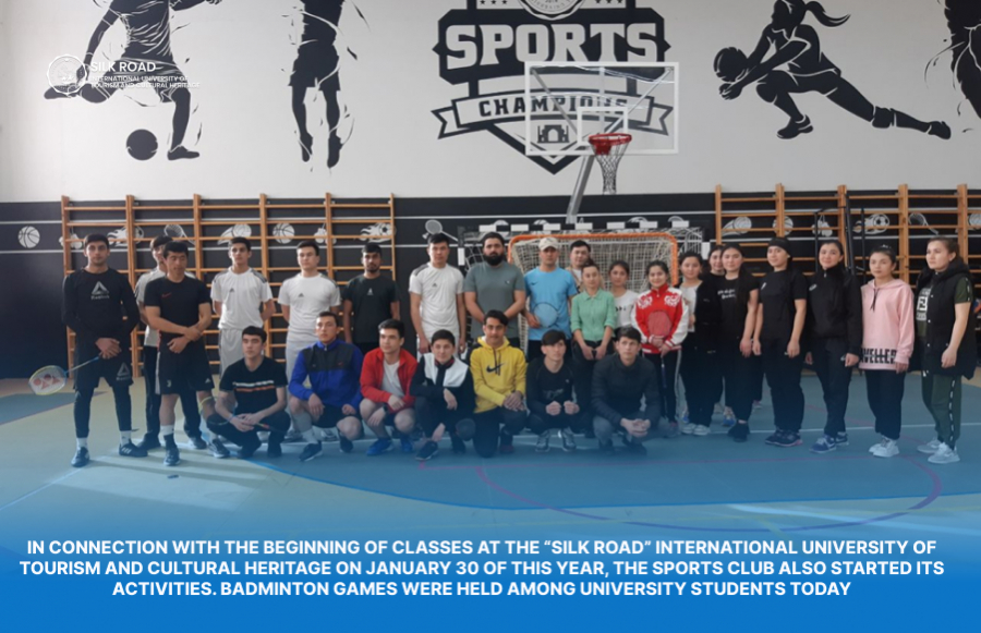 In connection with the beginning of classes at the “Silk Road” International University of Tourism and Cultural Heritage on January 30 of this year, the Sports Club also started its activities