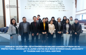 Международный университет туризма и культурного наследия «Шелковый путь» посетила делегация во главе с профессором Хироаки Кавабати из японского Университета префектуры Аичи