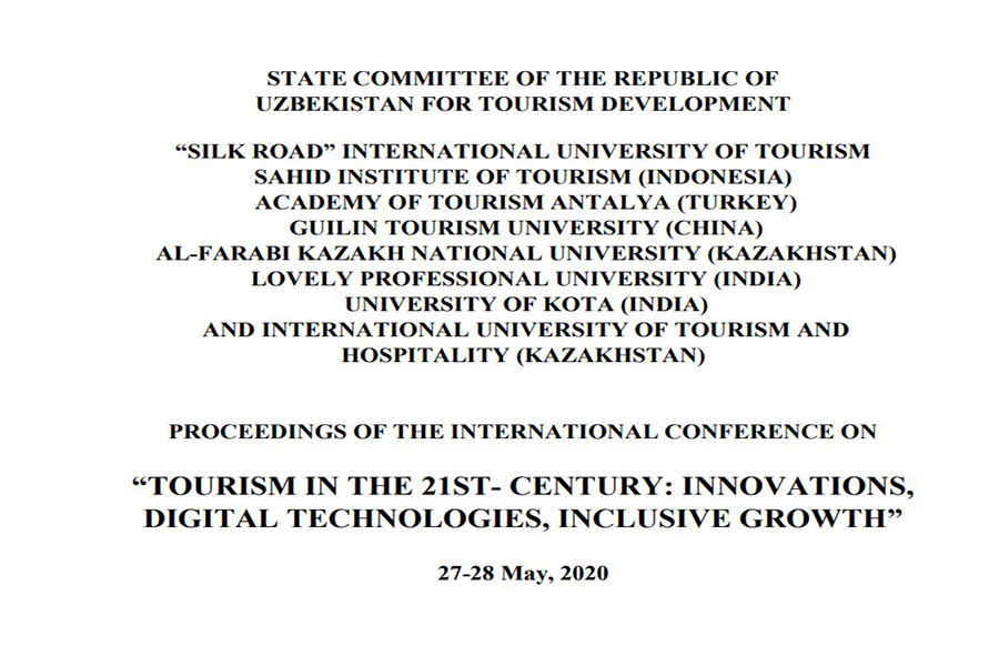 “TOURISM IN THE 21ST- CENTURY: INNOVATIONS, DIGITAL TECHNOLOGIES, INCLUSIVE GROWTH”