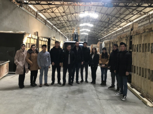 Студенты университета посетили фабрику стекла «Samglass»