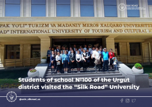 Students of school №100 of the Urgut district visited the “Silk Road” University