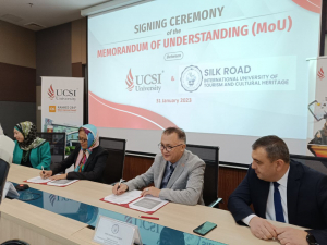 Подписан меморандум о взаимопонимании между международным университетом туризма и культурного наследия «Шелковый путь» и международным университетом Малайзии UCSI