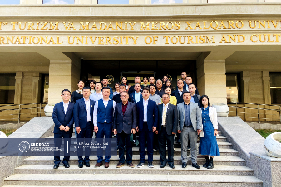 Председатель Торгово-промышленной палаты китайских предприятий в Узбекистане господин Liu Yu был гостем Международного университета туризма и культурного наследия Шелковый путь в Самарканде